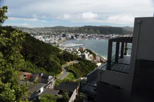 <b class=qtipBold><figcaption>New Zealand-Wellington-Feature</figcaption></b><br>A view of Wellington city and harbour from Mount Victoria Lookout during the Rugby World Cup. AFP PHOTO/Peter PARKS / AFP PHOTO / PETER PARKS<br><em>© Copyright Agence France-Presse (AFP) - All Rights Reserved</em> New Zealand-Wellington-Feature