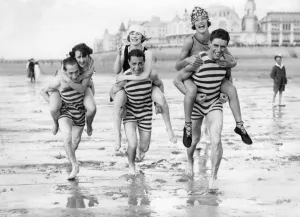 Swimsuit Gallery: Pickaback Beach Delight 1938