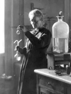 Professor Marie Curie Working in the Laboratory Professor Marie Curie Working in the Laboratory