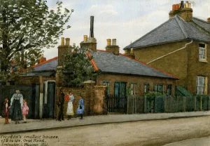 Images Dated 8th April 2010: 135 to 139 Oval Road: Croydons Smallest Houses, 1921 (w / c on paper)