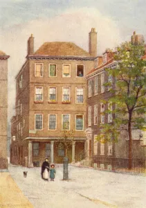 No 15 Gray's Inn Square from Field Court, 1904 (colour litho) No 15 Gray's Inn Square from Field Court, 1904 (colour litho)