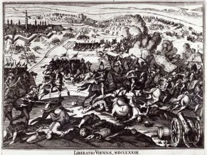 The 1683 Siege of Vienna (engraving) (b/w photo) The 1683 Siege of Vienna (engraving) (b/w photo)