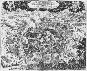The 1683 Siege of Vienna (engraving) (b/w photo) The 1683 Siege of Vienna (engraving) (b/w photo)