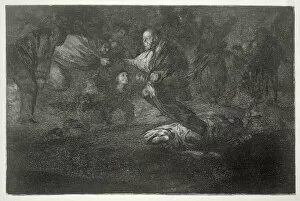 193-0082314 Funereal riddle, plate 18 of Proverbs, 1819-23, pub. 1864 (etching)
