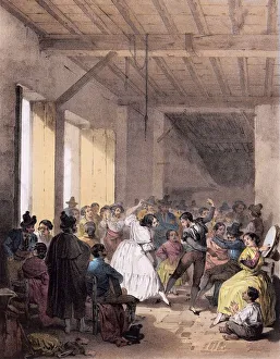 19th century Bohemian Ball - Dance of the gypsies in the 19th century 19th century Bohemian Ball - Dance of the gypsies in the 19th century