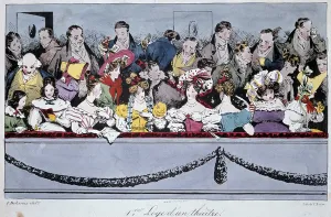 The 1st lodge of a theater in the 19th century - lithography The 1st lodge of a theater in the 19th century - lithography