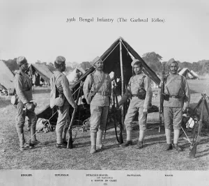 39th Bengal Infantry (Garhwal Rifles), 1900 circa (b/w photo) 39th Bengal Infantry (Garhwal Rifles), 1900 circa (b/w photo)