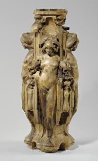 One of 9 maquettes for the Sam Wilson Chimneypiece, c.1908-14 (plaster & shellac One of 9 maquettes for the Sam Wilson Chimneypiece, c.1908-14 (plaster & shellac