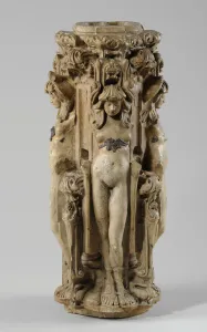 One of 9 maquettes for the Sam Wilson Chimneypiece, c.1908-14 (plaster & shellac One of 9 maquettes for the Sam Wilson Chimneypiece, c.1908-14 (plaster & shellac