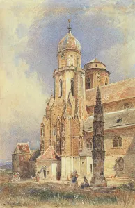 Abbey Church of Klosterneuburg, 1844 (w/c on paper) Abbey Church of Klosterneuburg, 1844 (w/c on paper)