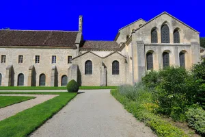 Abbey of Fontenay. The abbey church, east side (photography) Abbey of Fontenay. The abbey church, east side (photography)