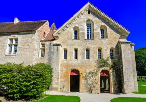 Abbey of Fontenay. Building of the dormitory, Common room Abbey of Fontenay. Building of the dormitory, Common room