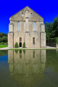 Abbey of Fontenay. The facade of the forge (photography) Abbey of Fontenay. The facade of the forge (photography)