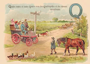 ABC AUTOMOBILE Q, circa 1900 (illustration)