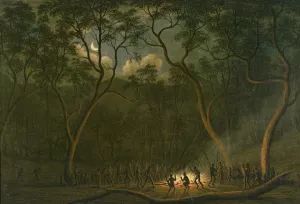 Aboriginal Coroboree in Van Diemens Land (oil on canvas) Aboriginal Coroboree in Van Diemens Land (oil on canvas)
