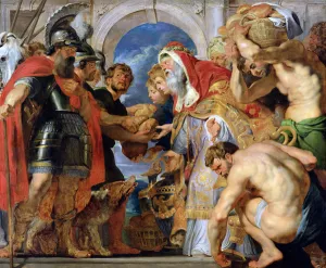 Abraham and Melchizedek, 1615-18 (oil on panel) Abraham and Melchizedek, 1615-18 (oil on panel)
