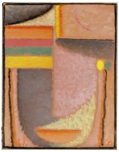 Abstract Head: Parthenon, 1932 (oil and pencil on paper) Abstract Head: Parthenon, 1932 (oil and pencil on paper)