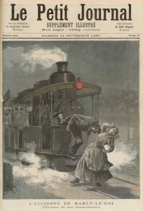 An Accident at Marly-le-Roi: Victim of his Dedication, from Le Petit Journal' An Accident at Marly-le-Roi: Victim of his Dedication, from Le Petit Journal'