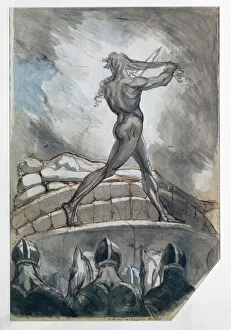 Achilles sacrificing his hair for Patroclus, 1800-5 (pen and ink wash on paper) Achilles sacrificing his hair for Patroclus, 1800-5 (pen and ink wash on paper)