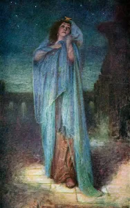 Actress Emma Eames as Aida, 1908 (screen print) Actress Emma Eames as Aida, 1908 (screen print)