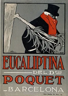 Advertising of the cold medicine Eucaliptina, Spain 1924 Advertising of the cold medicine Eucaliptina, Spain 1924