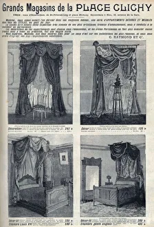 Advertising for furniture and decorations of the department stores of the Place de Clichy Advertising for furniture and decorations of the department stores of the Place de Clichy