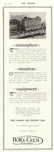Advertisement for the Hotel Cecil, London (litho) Advertisement for the Hotel Cecil, London (litho)