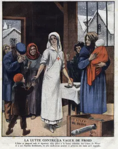 Advertising illustration for aspirin (aspirina) ' Factories du Rhone" Advertising illustration for aspirin (aspirina) ' Factories du Rhone"