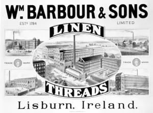 Advertisement for Wm. Barbour & Sons (litho) Advertisement for Wm. Barbour & Sons (litho)