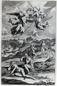 Adam and Eve after the Fall, illustration from John Miltons Paradise Lost' Adam and Eve after the Fall, illustration from John Miltons Paradise Lost'
