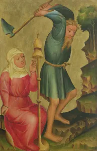 Adam and Eve at Work, detail from the Grabow Altarpiece, 1379-83 (tempera on panel) Adam and Eve at Work, detail from the Grabow Altarpiece, 1379-83 (tempera on panel)