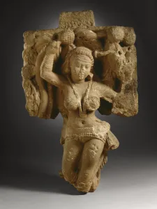 Two Addorsed Tree Dryads (sandstone) Two Addorsed Tree Dryads (sandstone)