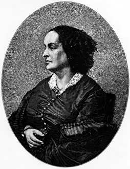Adele Foucher, Victor Hugo's wife, c.1854 (engraving) Adele Foucher, Victor Hugo's wife, c.1854 (engraving)