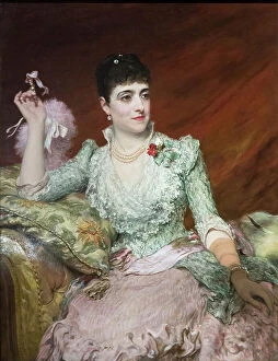 Earring Gallery: Adelina Patti, 1886, (oil on canvas)