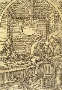 Administering Medicinal Herbs, 1534 (woodcut) Administering Medicinal Herbs, 1534 (woodcut)