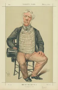 Admiral Rous, As straight as a reed, 7 May 1870, Vanity Fair cartoon (colour litho) Admiral Rous, As straight as a reed, 7 May 1870, Vanity Fair cartoon (colour litho)