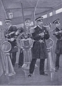 Admiral Togo in the Conning Tower of his flagship, directing a naval action Admiral Togo in the Conning Tower of his flagship, directing a naval action