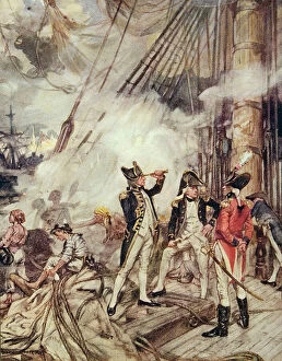 Admiral Horatio Nelson Gallery: Admirals All, illustration from Drakes Drum and Other Songs of the Sea'