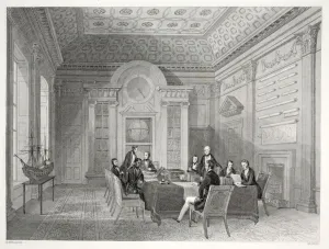 The Admiralty Board Room, from London Interiors with their Costumes The Admiralty Board Room, from London Interiors with their Costumes