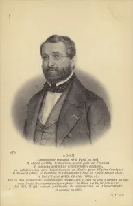 Adolphe Adam, French composer and music critic (1803-1856) (engraving) Adolphe Adam, French composer and music critic (1803-1856) (engraving)