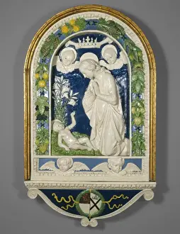 Adoration of the Child, after 1477 (glazed terracotta) Adoration of the Child, after 1477 (glazed terracotta)