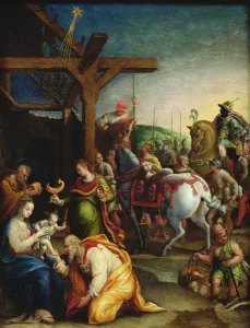 The Adoration of the Magi, late 16th century (oil on copper) The Adoration of the Magi, late 16th century (oil on copper)