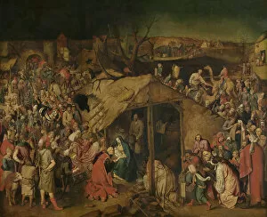 Pieter Bruegel The Younger Gallery: The Adoration of the Magi (oil on canvas)