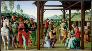 The Adoration of the Magi Painting by Pietro Vannucci dit il Perugino (The Perugin The Adoration of the Magi Painting by Pietro Vannucci dit il Perugino (The Perugin