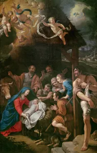 The Adoration of the Shepherds, 1628 (oil on canvas) The Adoration of the Shepherds, 1628 (oil on canvas)