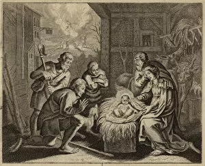Adoration of the shepherds (engraving)