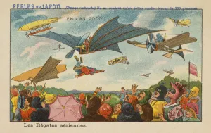 Aerial regatta in the year 2000 (chromolitho) Aerial regatta in the year 2000 (chromolitho)