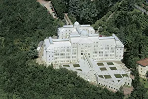 Aerial view of a building, Trento, Trentino, Italy Aerial view of a building, Trento, Trentino, Italy