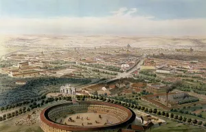 Aerial View of Madrid from the Plaza de Toros, 1854 (oil on canvas) Aerial View of Madrid from the Plaza de Toros, 1854 (oil on canvas)