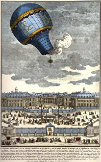 The aerostatic globe built in Versailles in 1783 The aerostatic globe built in Versailles in 1783